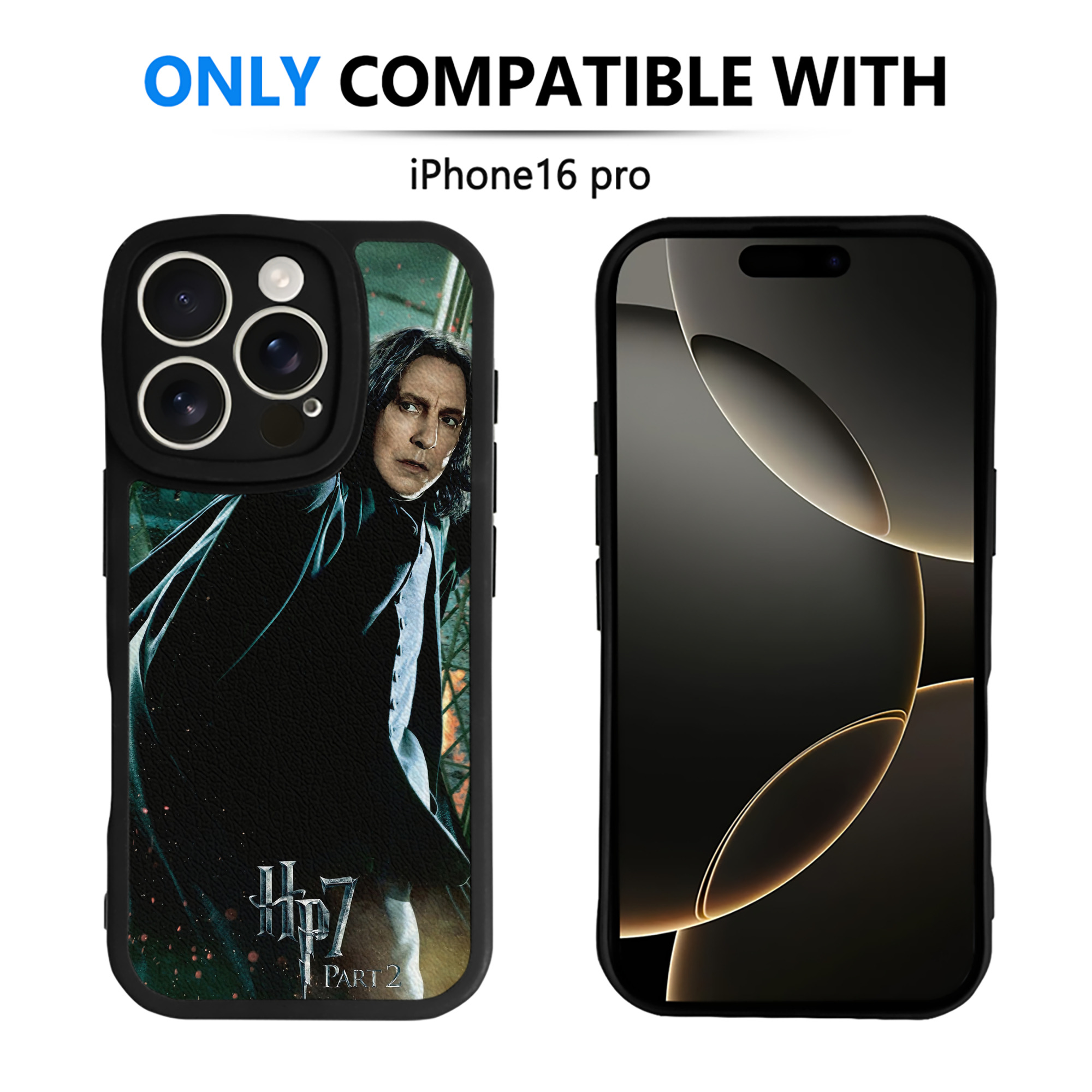 （画像用） Harry Potter ハリー・ポッターシリーズ 【iPhone 16シリーズ対応】シリコンスマホケース（レザー調） 材質：シリコン